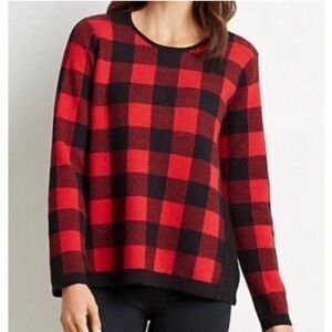 J. Jill Plaid Sweater Size Large
